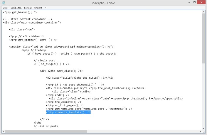 WordPress Comments Template
